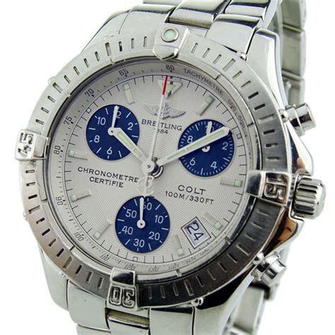 breitling colt quartz a73350 chrono chronograph watch|breitling chrono colt a73350.